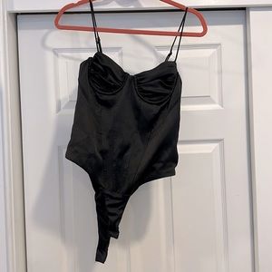 BRAND NEW! Zara Underwire Black Bodysuit